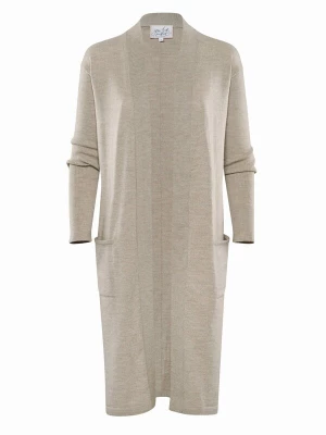 Foto van product YOU LOOK PERFECT Gebreid vest 'BLOSSOM' taupe