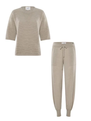 Foto van product YOU LOOK PERFECT Huispak 'LOUNGEWEAR SET - Pullover Fay & Pants Bella' taupe