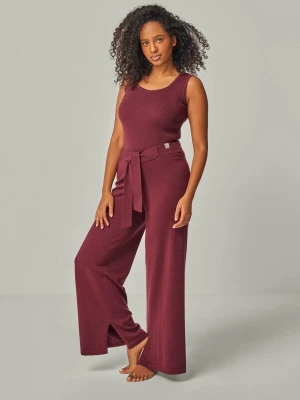 Foto van product YOU LOOK PERFECT Huispak 'LOUNGEWEAR SET - Top Blossom & Pants Bailey' bordeaux