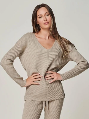 Foto van product YOU LOOK PERFECT Trui 'BLOSSOM' taupe