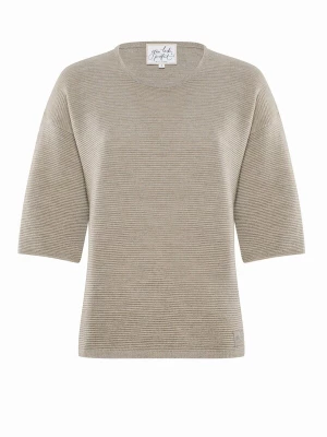 Foto van product YOU LOOK PERFECT Trui 'PULLOVER FAY - Halbarm Pullover in Strukturstrick' taupe