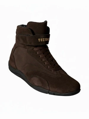 Foto van product Yoxeone Sneakers hoog 'Pat' chocoladebruin