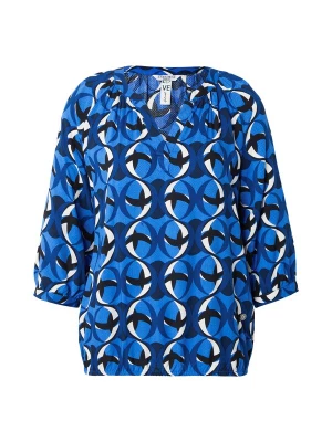 Foto van product ZABAIONE Blouse 'Co44rnelia' marine / azuur / zwart / wit