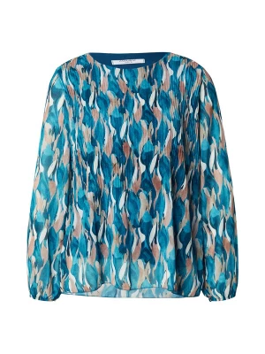 Foto van product ZABAIONE Blouse cyaan blauw / lichtbruin / offwhite