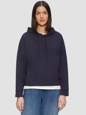 Foto van product Zacht sweatshirt met capuchon en hartjesborduursel s.Oliver blauw