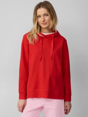 Foto van product Zacht sweatshirt met capuchon en zijsplitten s.Oliver rood