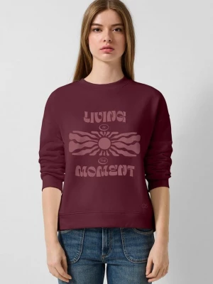 Foto van product Zacht sweatshirt met print QS rood