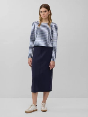 Foto van product Zachte scuba midirok met split s.Oliver blauw