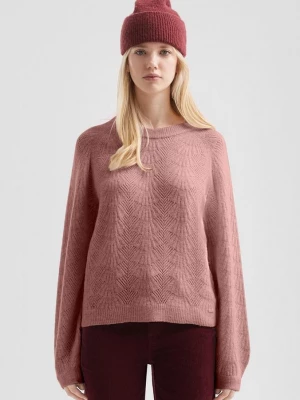 Foto van product Zachte trui met ajourmotief QS roze