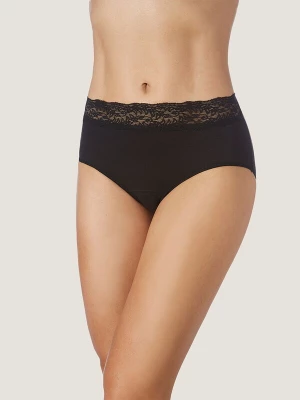 Foto van product zd ZERO DEFECTS Broekje 'Atenea lace high waist Soy fiber' zwart