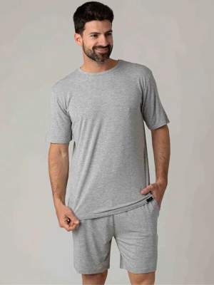 Foto van product zd ZERO DEFECTS Pyjama kort 'Modal Trendy grey' grijs