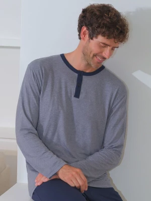 Foto van product zd ZERO DEFECTS Pyjama lang 'Modal Italy' blauw