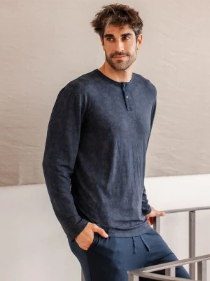 Foto van product zd ZERO DEFECTS Pyjama lang 'Modal Luxury' navy