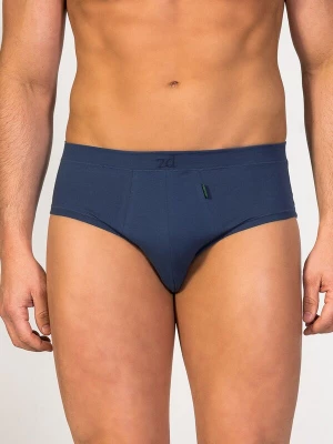 Foto van product zd ZERO DEFECTS Slip 'Mini Egyptian cotton' donkerblauw