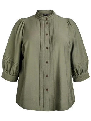 Foto van product Zizzi Blouse 'Earianna' olijfgroen