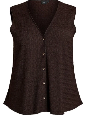 Foto van product Zizzi Bodywarmer 'Talia' donkerbruin
