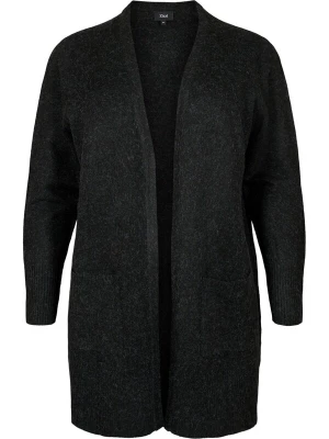 Foto van product Zizzi Gebreid vest 'CASUNNY' donkergrijs