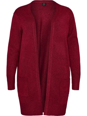 Foto van product Zizzi Gebreid vest 'Casunny' donkerrood