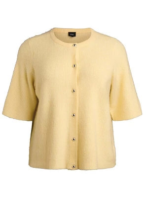Foto van product Zizzi Gebreid vest 'Cavista' geel