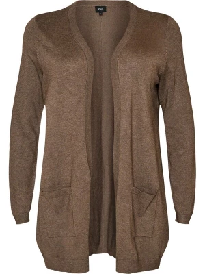 Foto van product Zizzi Gebreid vest 'MCARRIE' bruin gemêleerd