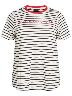 Foto van product Zizzi Shirt 'Caro' rood / zwart / wit