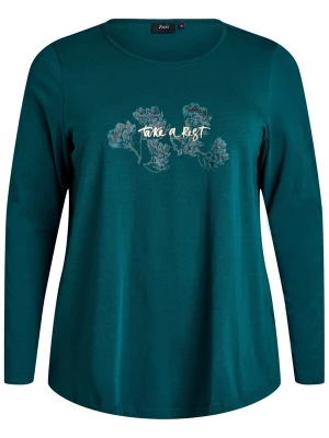 Foto van product Zizzi Shirt 'Dana' petrol / wit