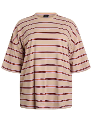 Foto van product Zizzi Shirt 'Luni' donkerbeige / chocoladebruin / lavendel / oranje