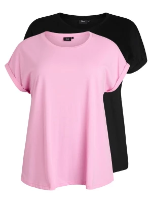 Foto van product Zizzi Shirt 'MKatja' lichtroze / zwart