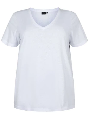Foto van product Zizzi Shirt 'Mkatja' wit