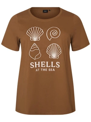 Foto van product Zizzi Shirt 'Mliz' bruin