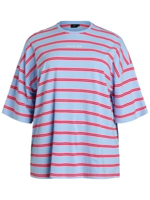 Foto van product Zizzi Shirt 'Mluni' lichtblauw / lichtroze / donkerrood