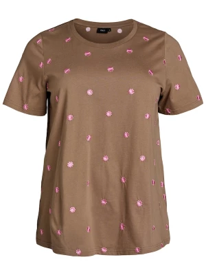 Foto van product Zizzi Shirt 'Velin' bruin / pink