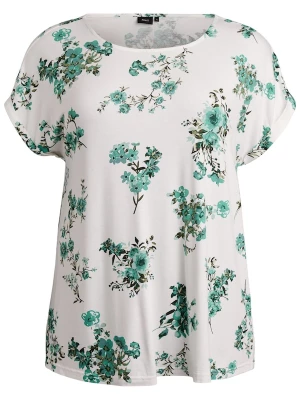 Foto van product Zizzi Shirt 'Vmalis' olijfgroen / smaragd / wit