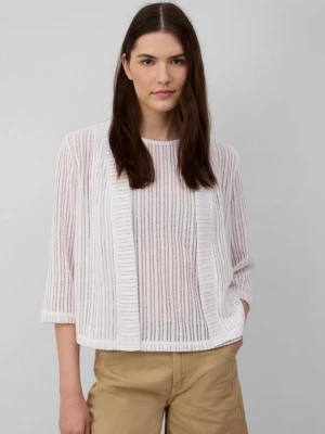 Foto van product Zomers vest in relaxed fit met 3 / 4-mouwen s.Oliver wit