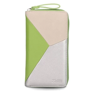 Foto van product ZWEI Portemonnee 'Jana' beige / lichtgroen / zilver