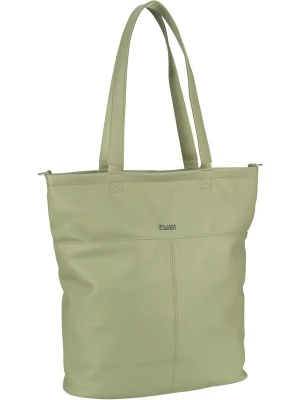 Foto van product ZWEI Shopper 'Mademoiselle' donkergrijs / lichtgroen
