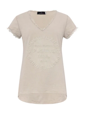 Foto van product Zwillingsherz Shirt 'Positive Mind' beige