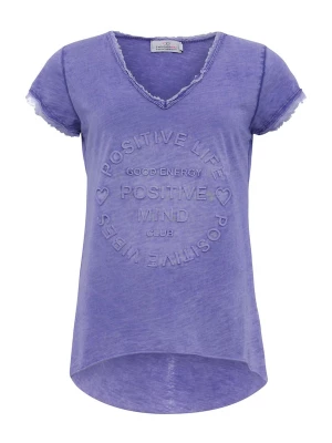 Foto van product Zwillingsherz Shirt 'Positive Mind' lila