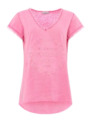 Foto van product Zwillingsherz Shirt 'Positive Mind' pitaja roze