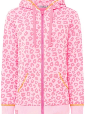 Foto van product Zwillingsherz Sportief sweatvest 'Hoodiejacke Soft Leo' pink
