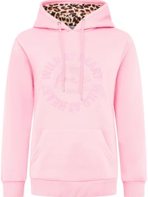Foto van product Zwillingsherz Sweatshirt 'WILD AT HEART' rosa